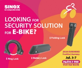Sinox 即將於 Eurobike 2024展示最新E-bike安全防盜系統