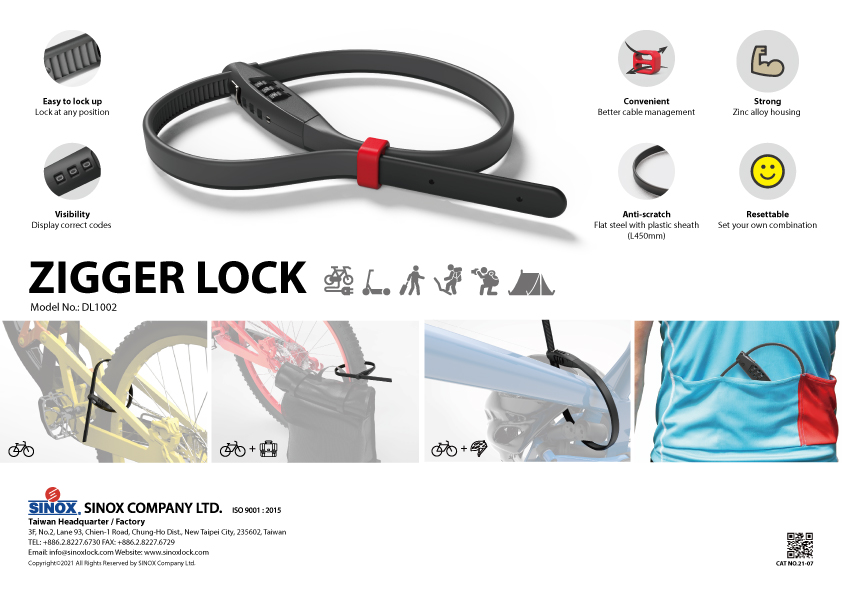 Versatile Cable Lock for Bike | DL1002 Versatile Cable Lock for Bike | DL1002